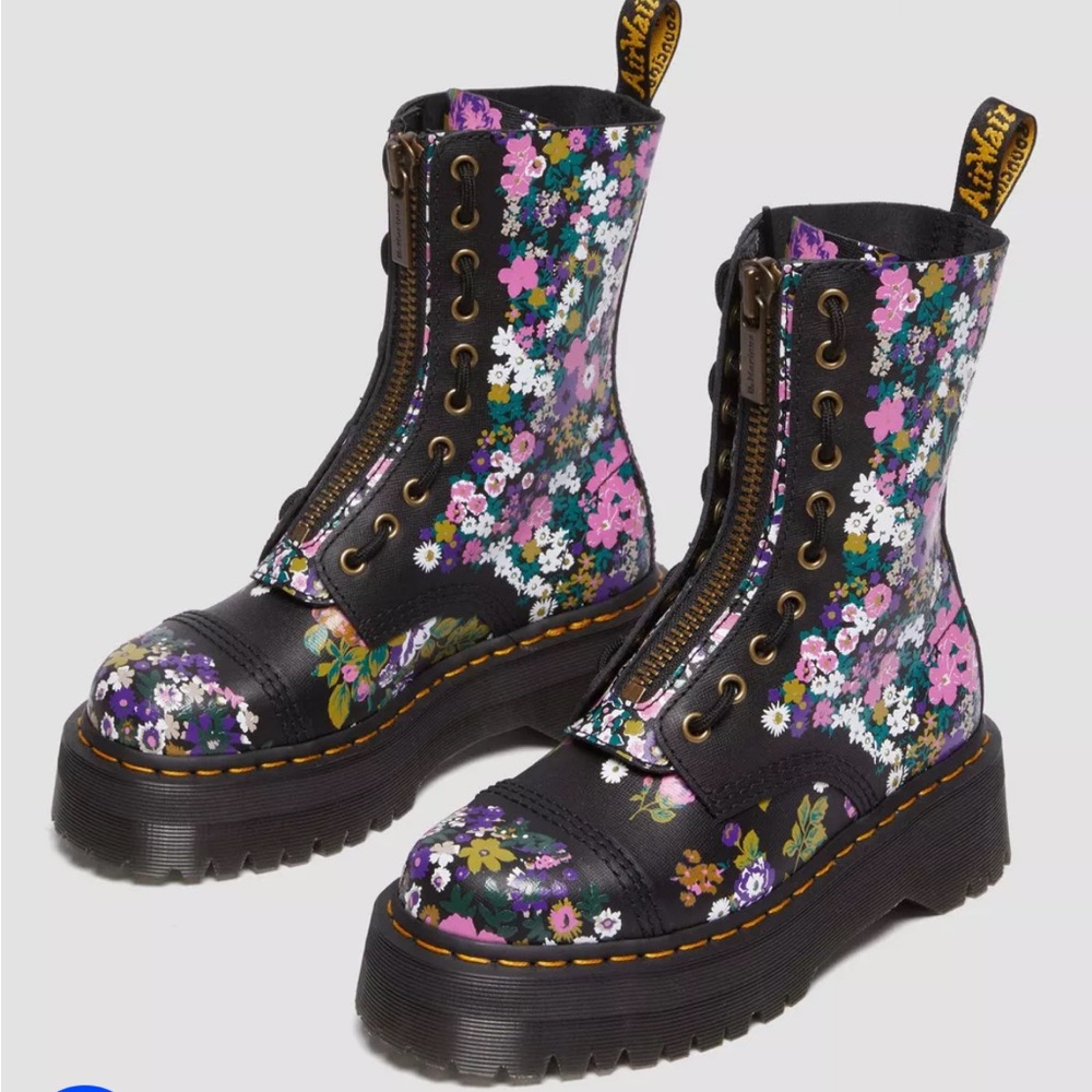 NWOB Dr. Marten’s Sinclair Hi Vintage Floral Platform Boots US Women’s 7